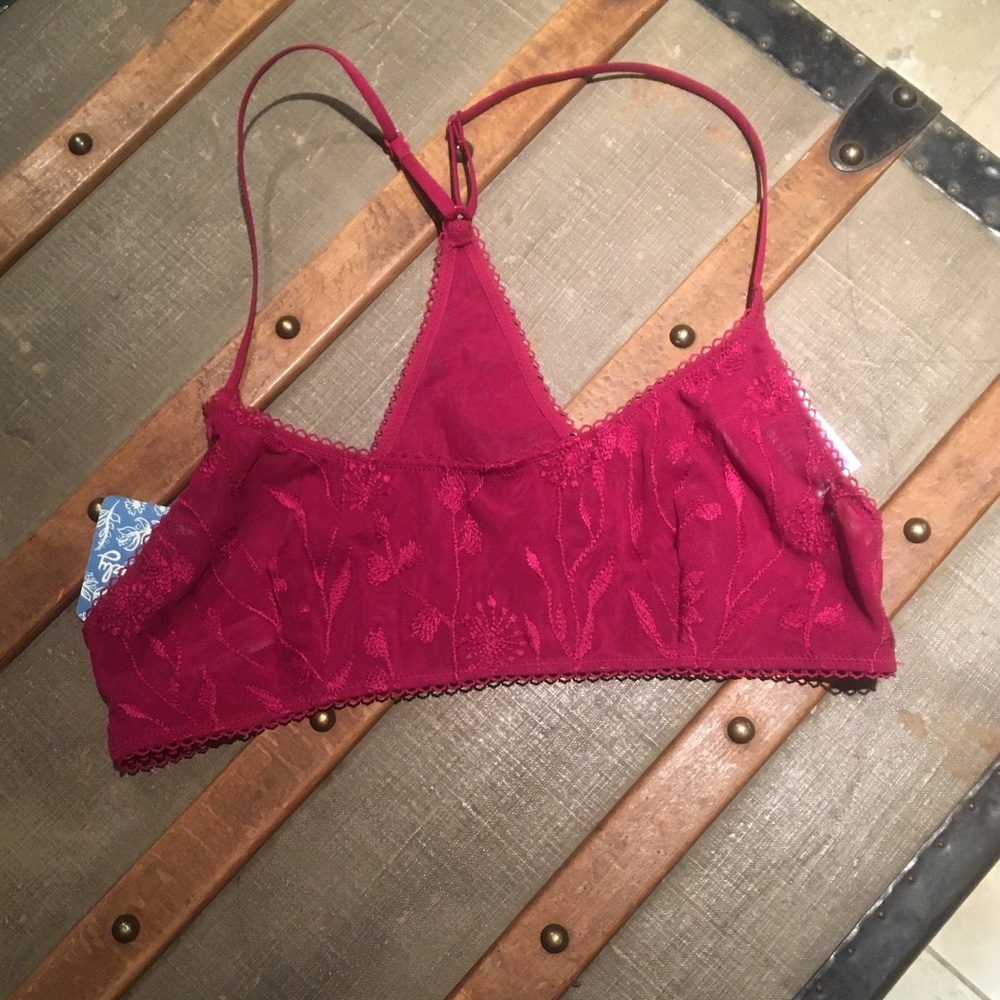 Free People, Embroidery Bra, Size Small